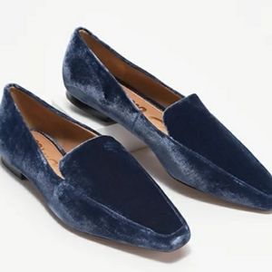 Sam Edelman Blue Velvet Loafer Flat